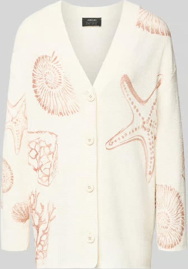 Marc Cain Cardigan met V-hals in allover-look - Foto 2