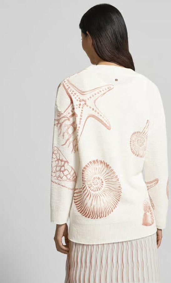 Marc Cain Cardigan met V-hals in allover-look - Foto 3