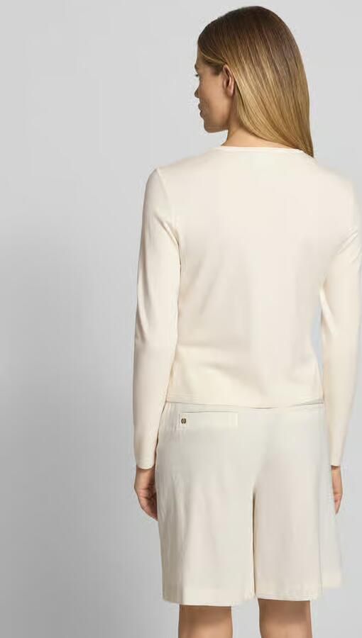 Marc Cain Cardigan van viscosemix met contrasterende rand