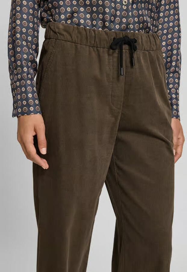 Marc Cain Corduroy broek met elastische band - Foto 2