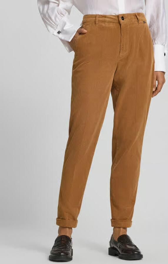 Marc Cain Corduroy broek met omgeslagen zoom - Foto 2