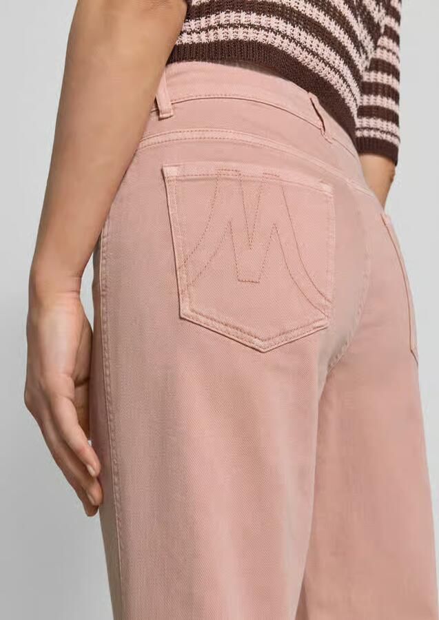 Marc Cain Feminine fit jeans met franjes en steekzakken
