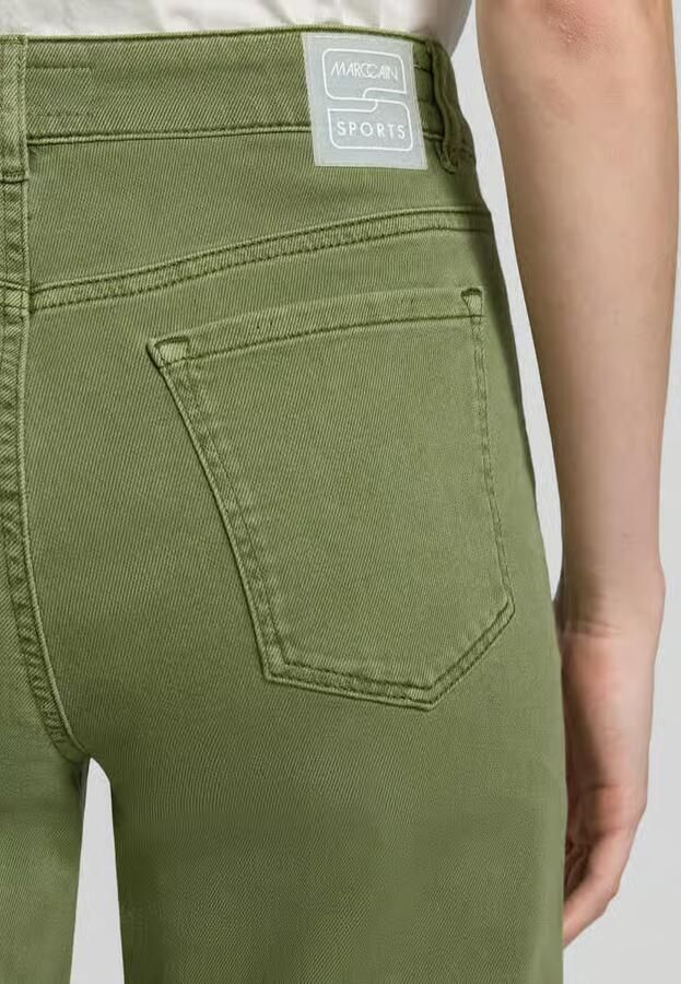 Marc Cain Feminine fit jeans met franjes en steekzakken