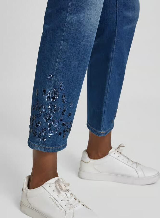 Marc Cain feminine fit jeans met pailletten
