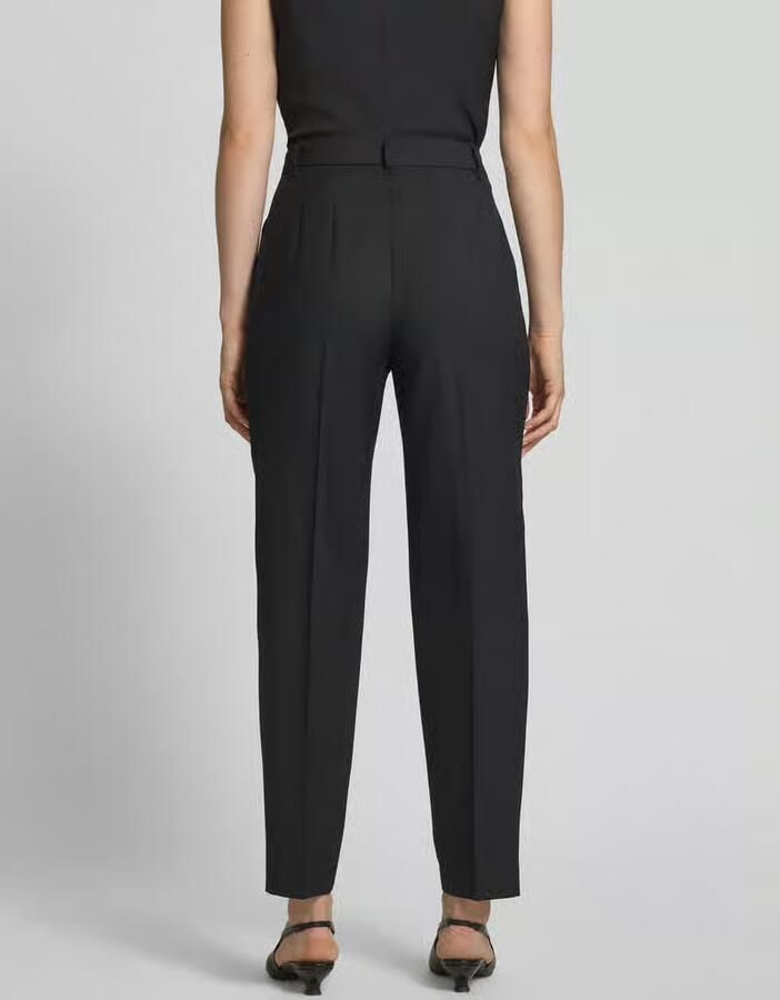 Marc Cain Feminine fit pantalon met persplooien