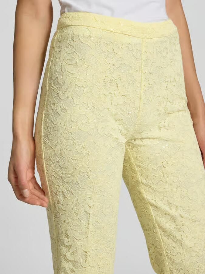 Marc Cain Feminine fit stoffen broek met etskanteffect - Foto 2