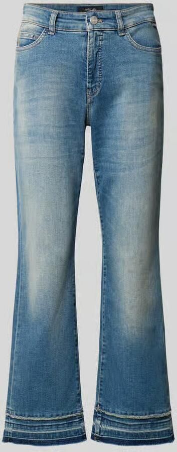 Marc Cain flared fit jeans van katoenmix in verkorte pasvorm - Foto 2