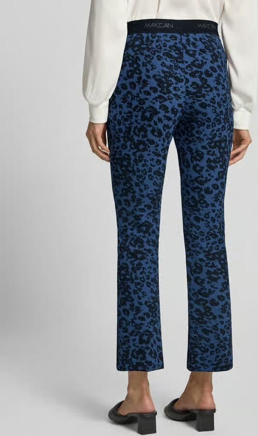 Marc Cain flared fit legging met all-over dierenprint