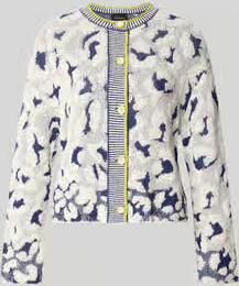Marc Cain Gebreid jack in all-over look met ronde hals