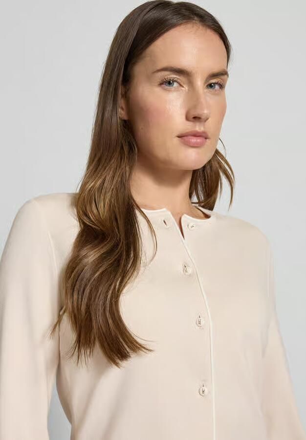 Marc Cain Gebreid jack met labeldetail - Foto 2