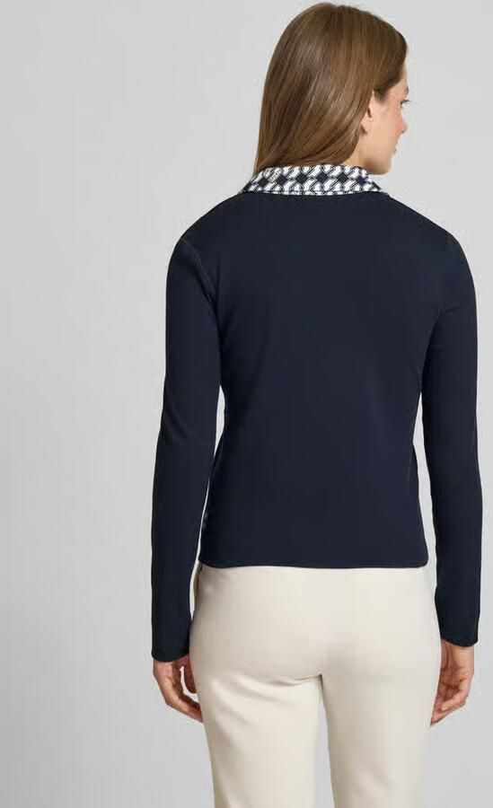 Marc Cain Shirt met lange mouwen met tweewegritssluiting