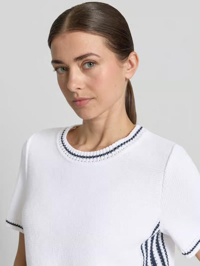 Marc Cain Gebreid shirt met contraststrepen