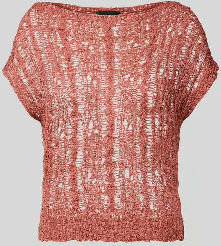 Marc Cain gebreid shirt met ronde hals - Foto 2