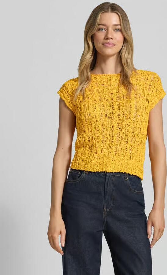 Marc Cain gebreid shirt met ronde hals - Foto 3