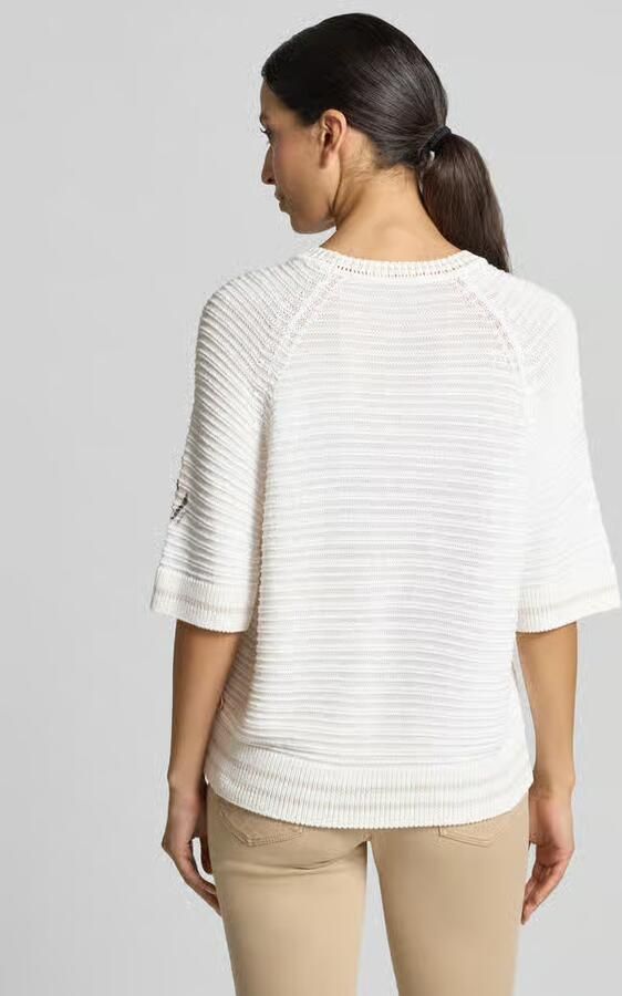 Marc Cain gebreid shirt met ronde hals - Foto 2