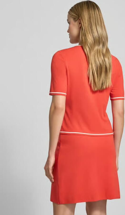 Marc Cain Gebreid shirt van viscosemix met ronde hals