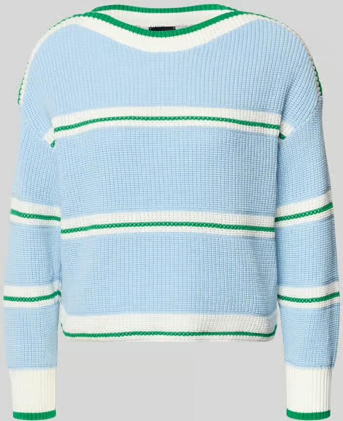 Marc Cain Gebreide pullover met boothals - Foto 2