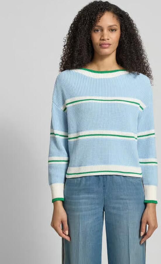 Marc Cain Gebreide pullover met boothals - Foto 4