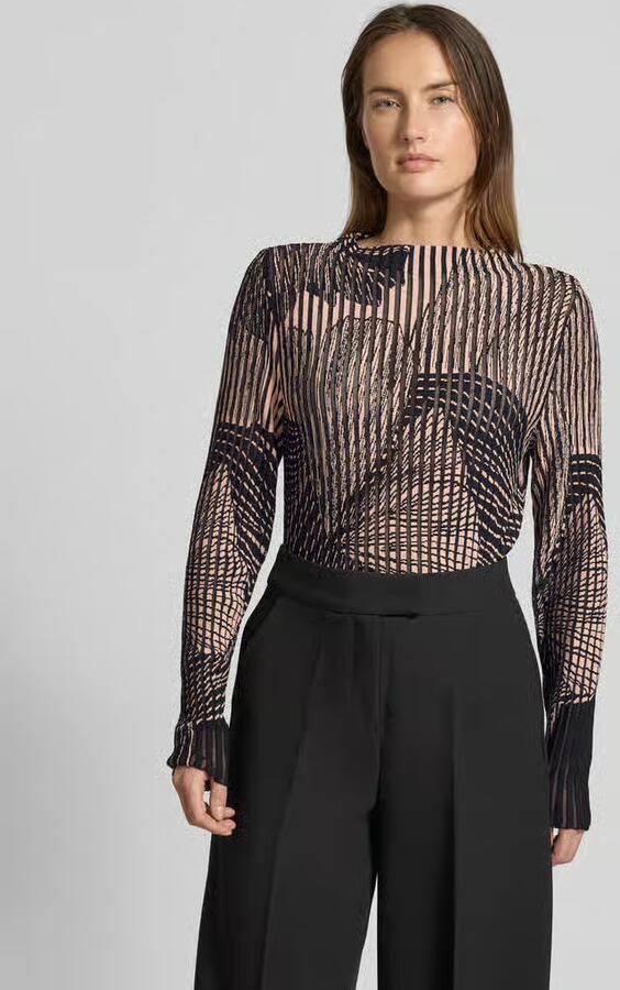 Marc Cain Gebreide pullover met opstaande kraag - Foto 4