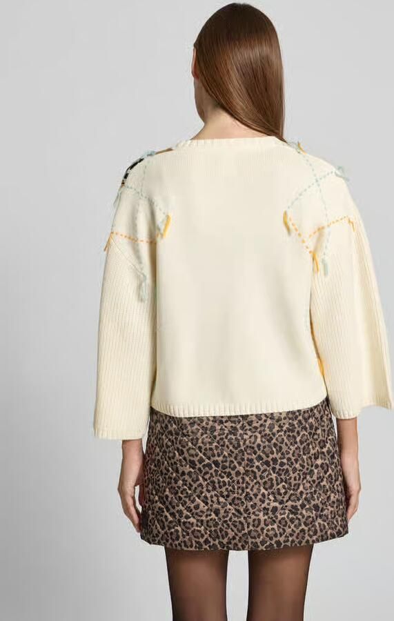 Marc Cain Gebreide pullover met ribboorden