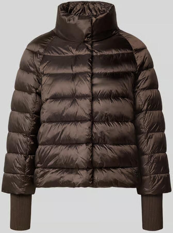 Marc Cain Gewatteerd jack met opstaande kraag en labeldetail