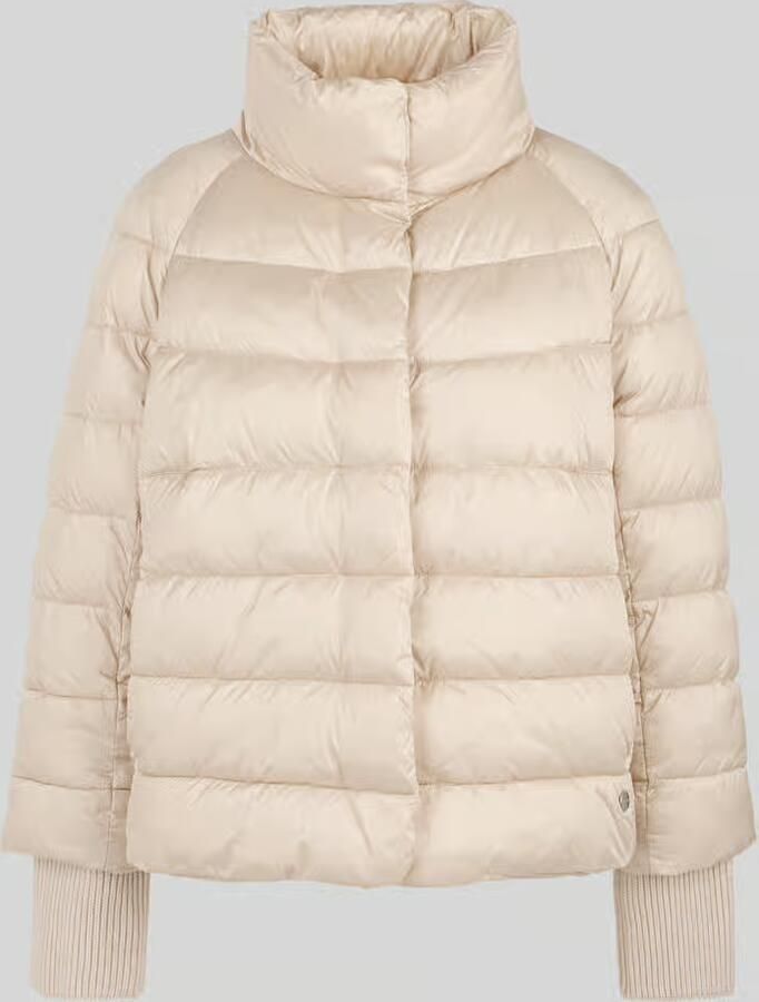 Marc Cain Gewatteerd jack met opstaande kraag en labeldetail