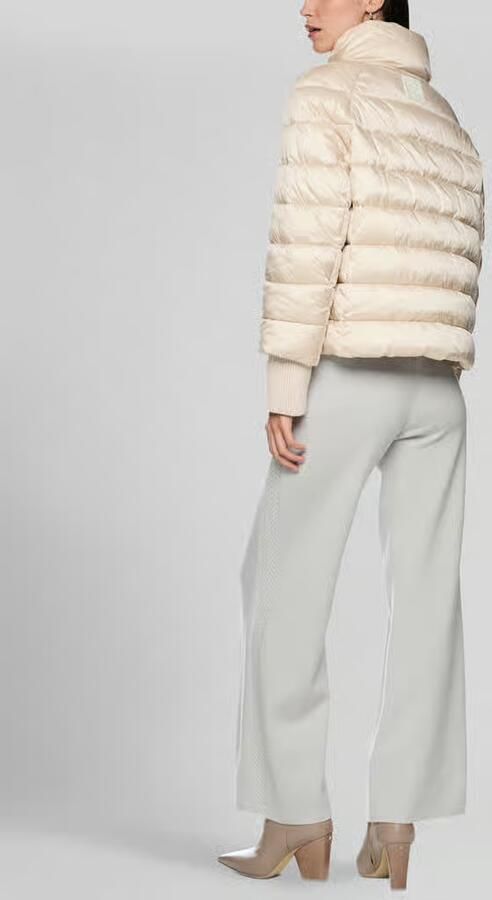 Marc Cain Gewatteerd jack met opstaande kraag en labeldetail - Foto 3