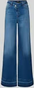 Marc Cain High waist bootcut jeans met brede zoom