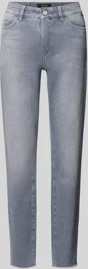 Marc Cain High waist slim fit jeans met labelpatch - Foto 3