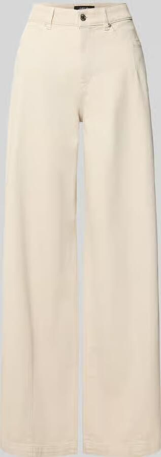 Marc Cain High waist wide fit jeans met steekzakken