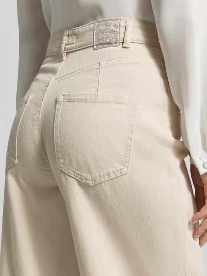 Marc Cain High waist wide fit jeans met steekzakken