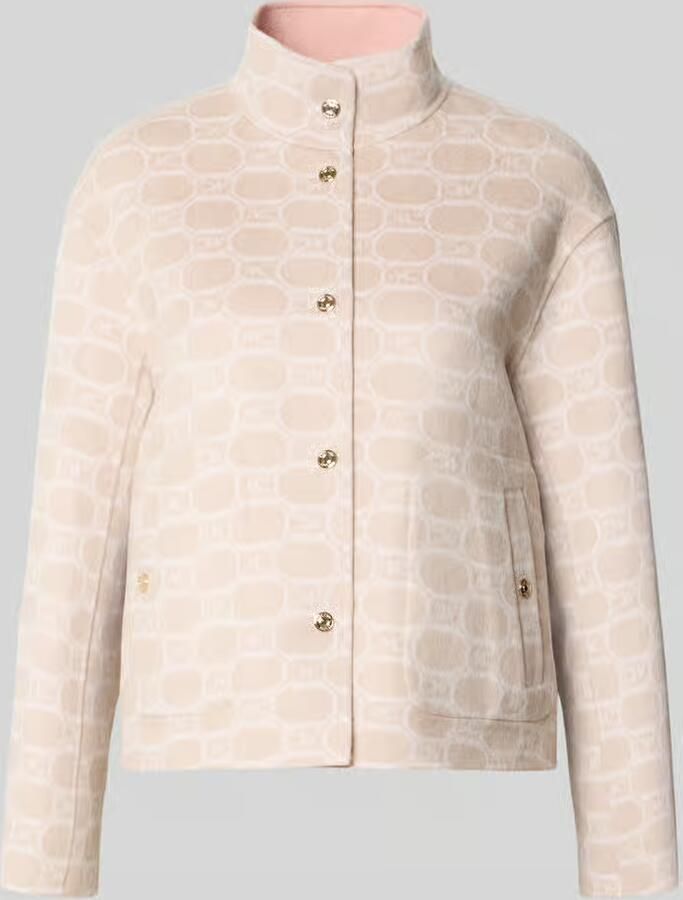 Marc Cain Jack in all-over look met opstaande kraag