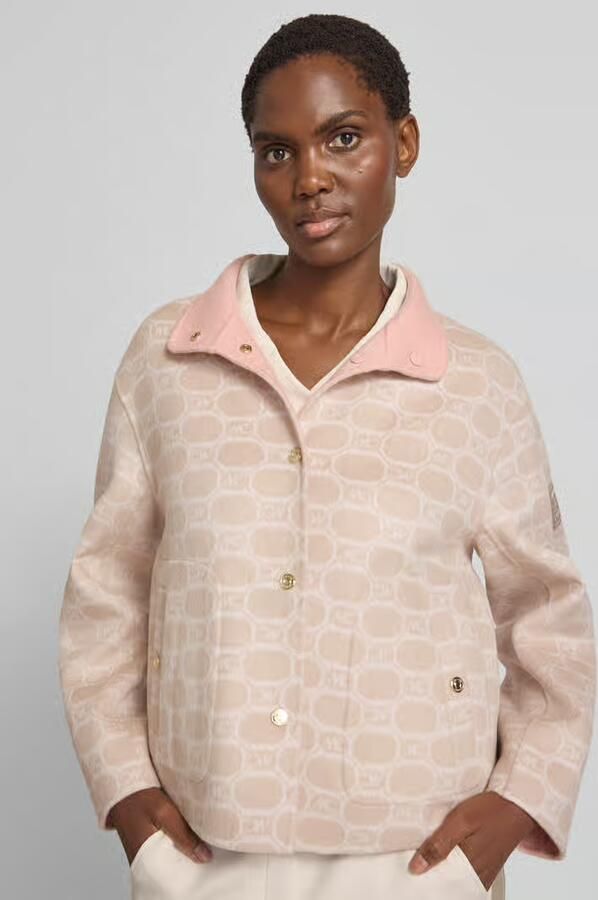 Marc Cain Jack in all-over look met opstaande kraag - Foto 2