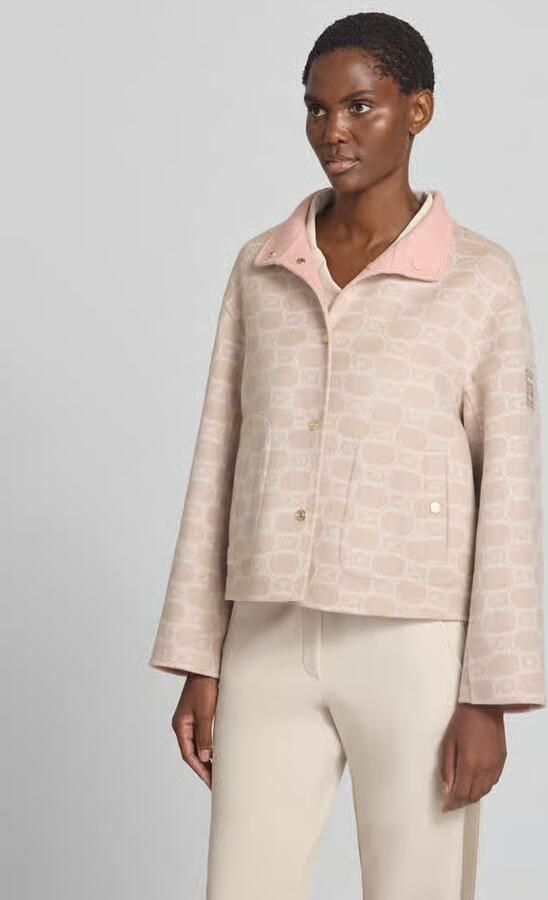 Marc Cain Jack in all-over look met opstaande kraag - Foto 3