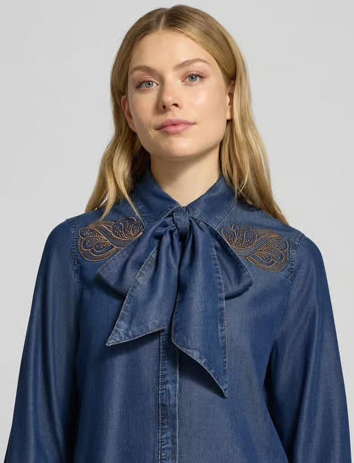 Marc Cain Jeansblouse in denimlook - Foto 2