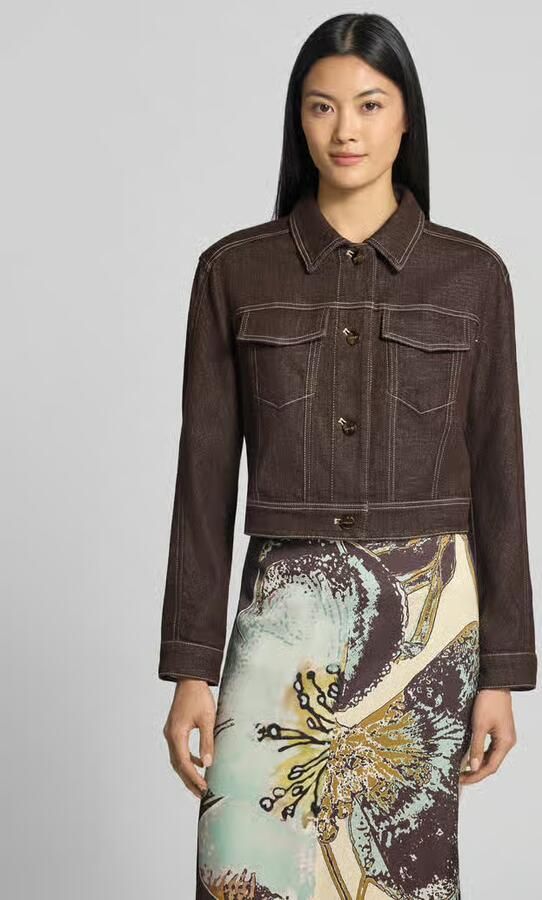 Marc Cain jeansjack met borstzakken en knoopsluiting - Foto 3