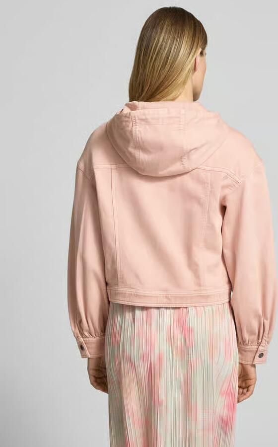 Marc Cain jeansjack met capuchon en steekzakken