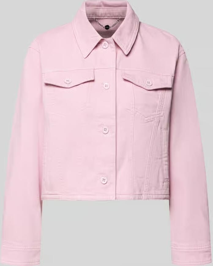 Marc Cain Jeansjack met knoopsluiting en borstzakken