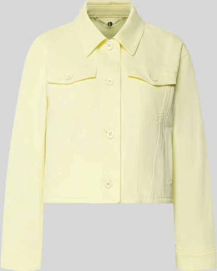 Marc Cain Jeansjack met knoopsluiting en borstzakken