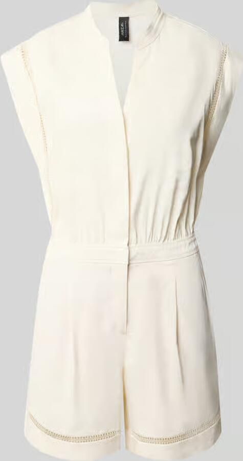 Marc Cain Jumpsuit van linnenmix met opengewerkte borduursels - Foto 2
