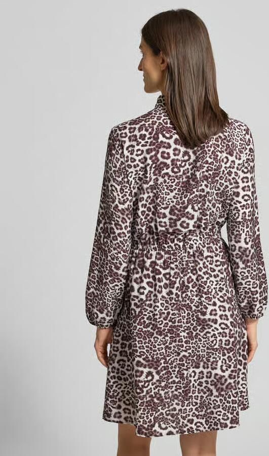 Marc Cain Jurk van viscosemix met all-over dierenprint - Foto 3