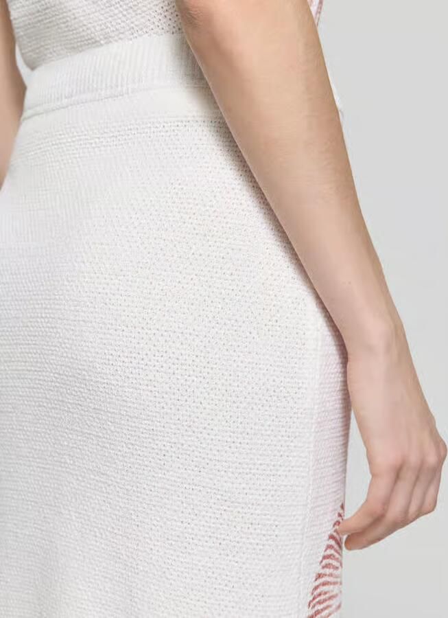 Marc Cain Knie-lange rok met all-over motiefprint