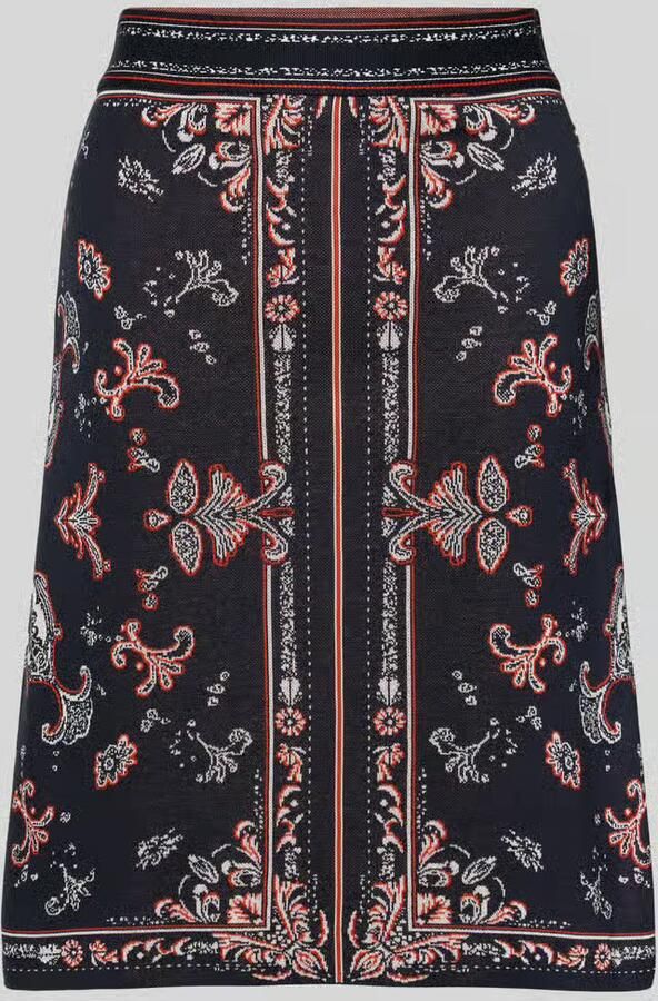 Marc Cain Knielange gebreide rok in all-over look