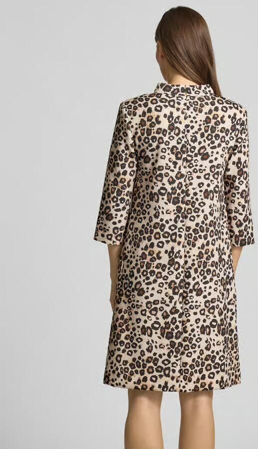 Marc Cain Knielange jurk met all-over dierenprint