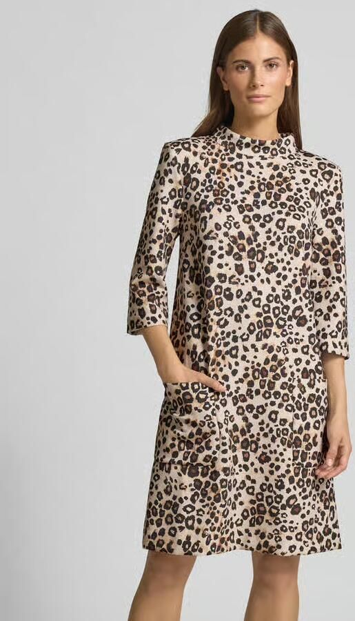 Marc Cain Knielange jurk met all-over dierenprint - Foto 2