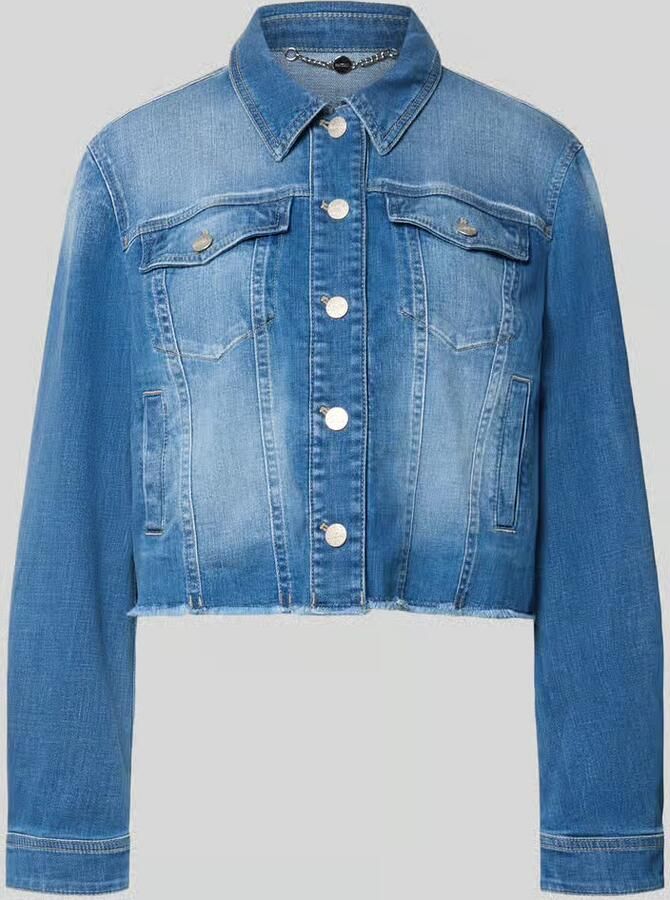Marc Cain Kort jeansjack met franjes - Foto 2