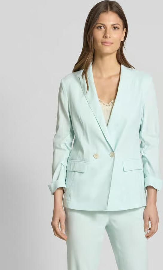 Marc Cain Linnen blazer met reverskraag - Foto 2