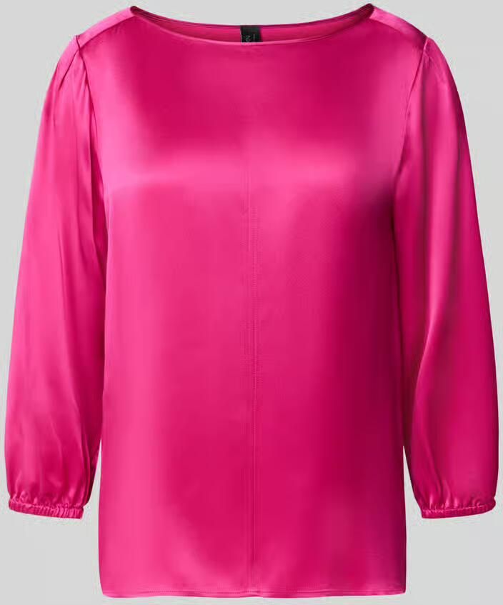 Marc Cain Loose fit blouse met lange mouwen van pure zijde model 'ADDITIONS'
