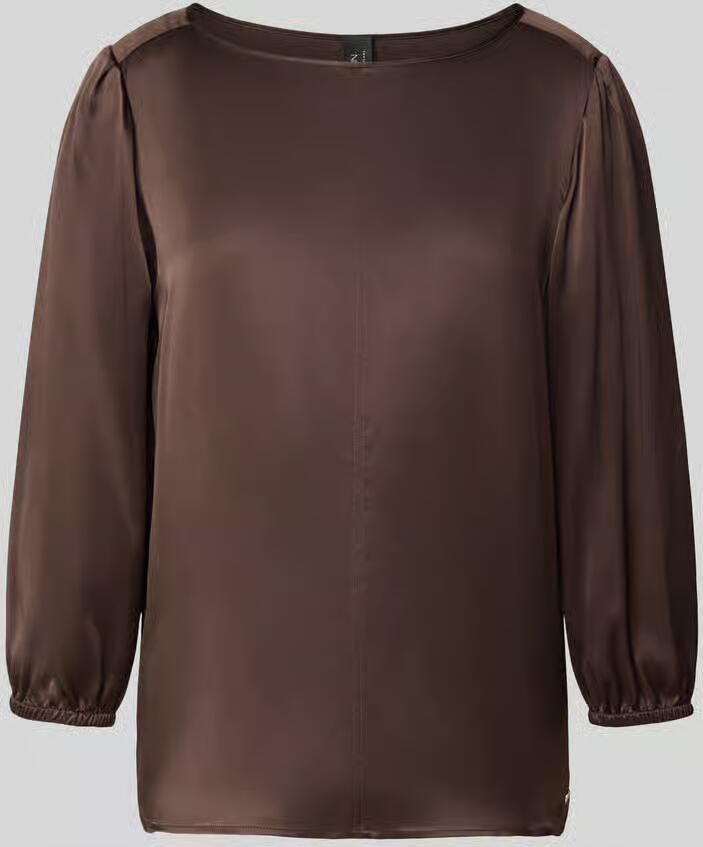 Marc Cain Loose fit blouse met lange mouwen van pure zijde model 'ADDITIONS'