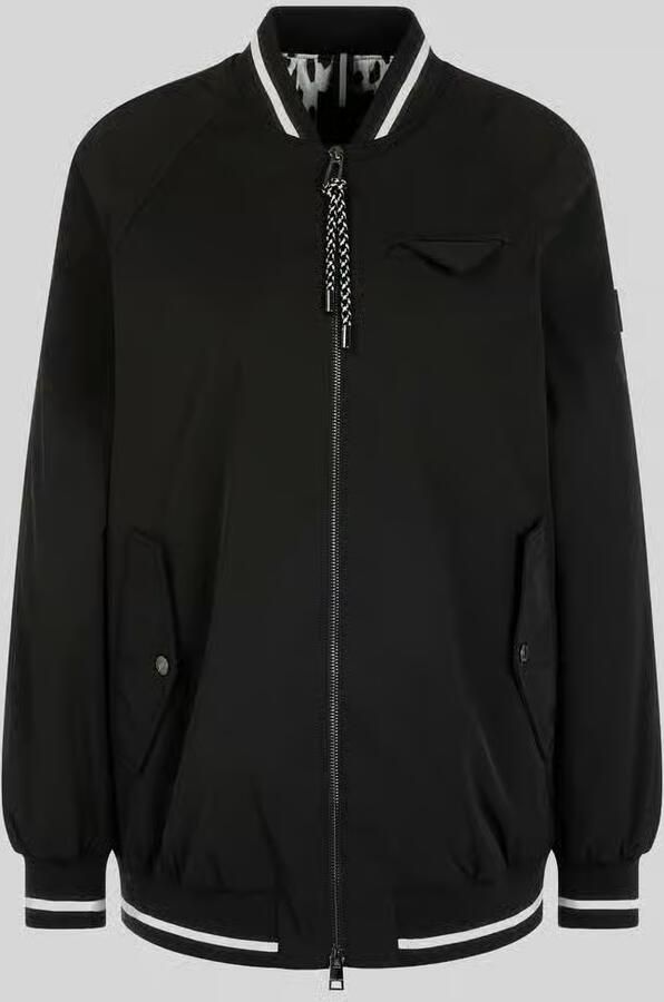 Marc Cain Loose fit bomberjack met collegekraag